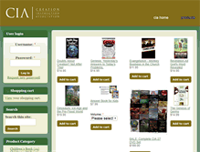 Tablet Screenshot of creationinstruction.com